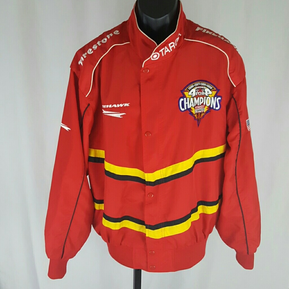 **Host Pick**Vintage Red Firestone Racing Jacket